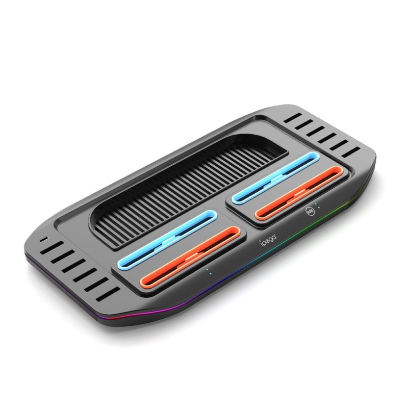 iPega SW2210 Többfunkciós újratölthető RGB állvány Nintendo Switch 2 fekete színű konzolhoz