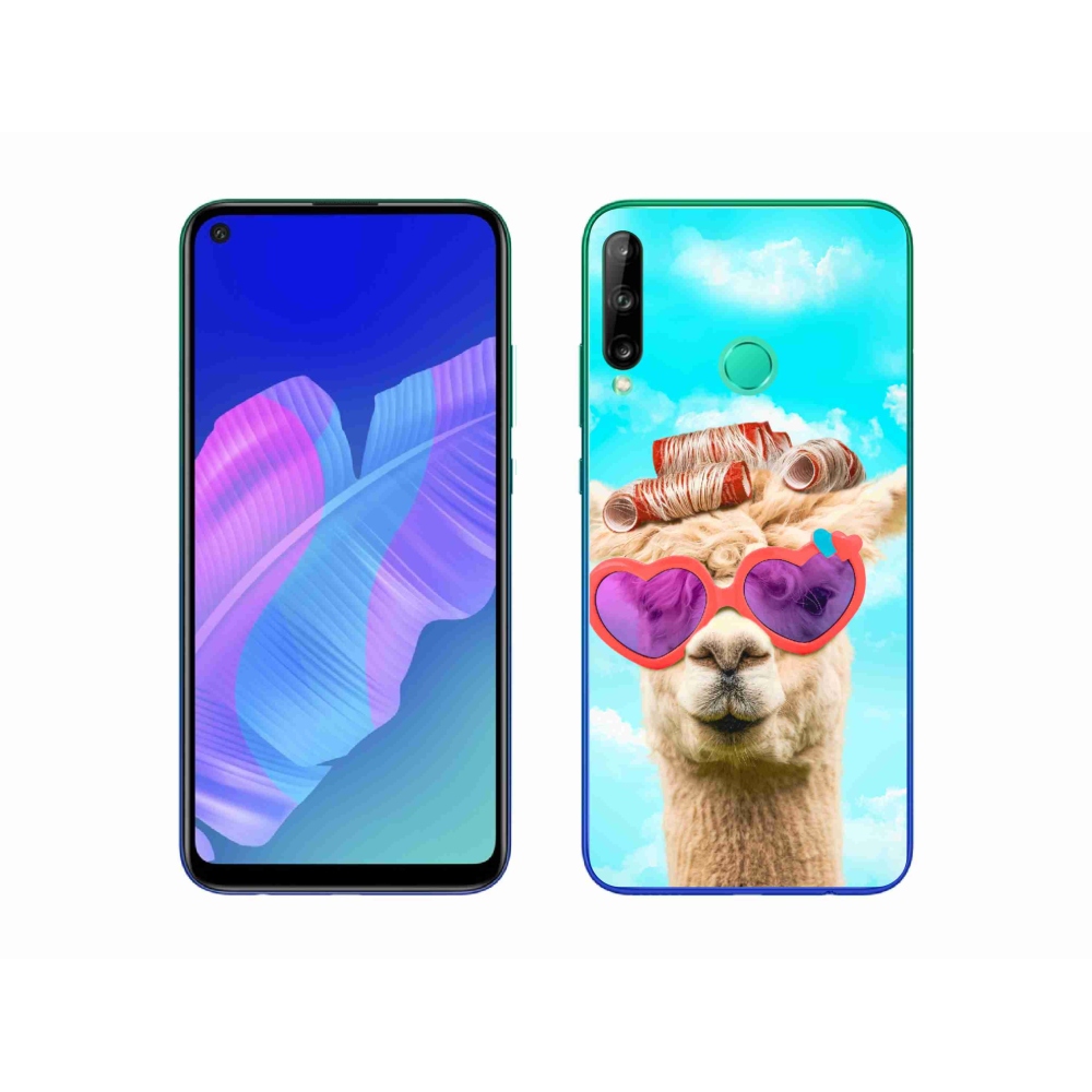 Gél borítás mmCase a Huawei P40 Lite E - szemüveges láma számára
