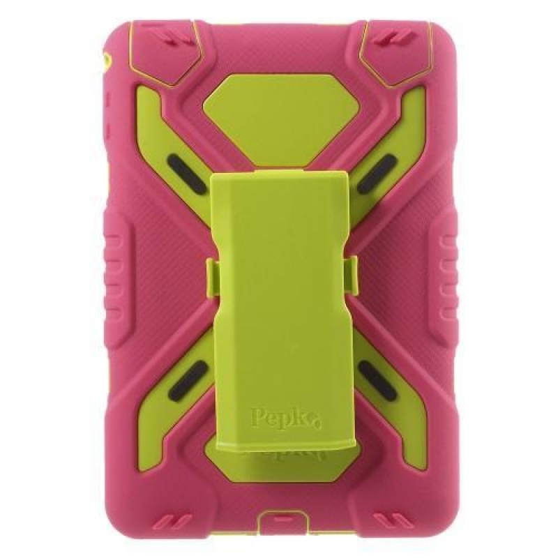 Spider hibrid tartós tok iPad mini 4 készülékhez - zöld/rózsaszín