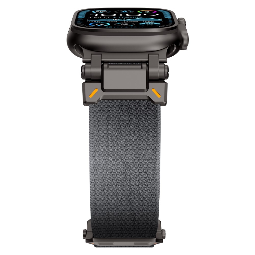 Fém nejlon szíj Apple Watch Ultra/Ultra 2 49mm/SE/SE 2022/2023 44mm/10 46mm/9/8/7 45mm/6/5/4 44mm/3/2/1 42 mm - szürke