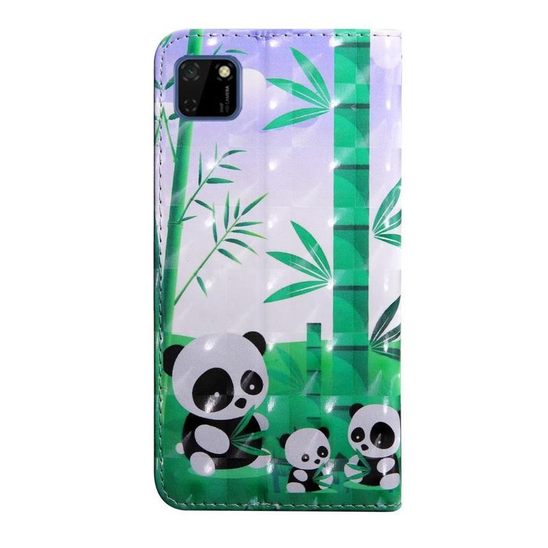 Foltos PU bőr pénztárca tok Huawei Y5p/Honor 9S - pandy