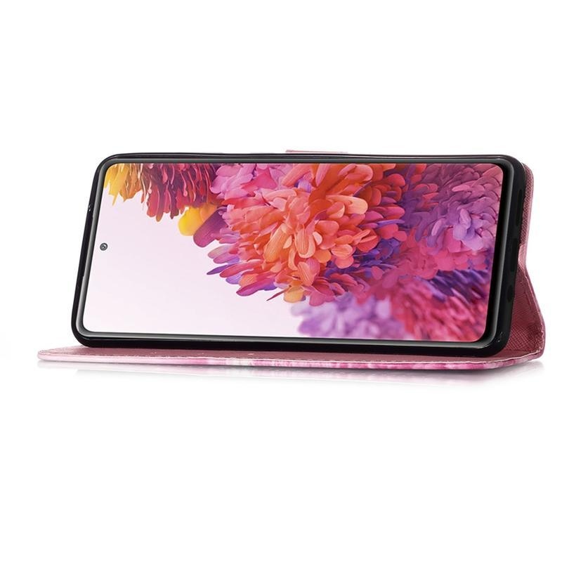 Foltos PU bőr pénztárca tok Samsung Galaxy S20 FE/S20 FE 5G - álmodj tovább!