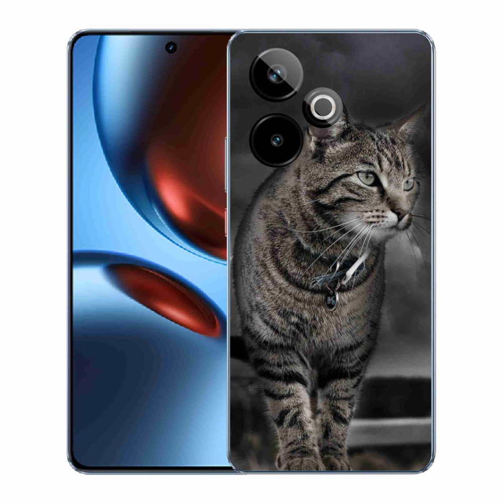 Zselés borítás mmCase a Realme GT 7 5G/GT 7T 5G számára - macska
