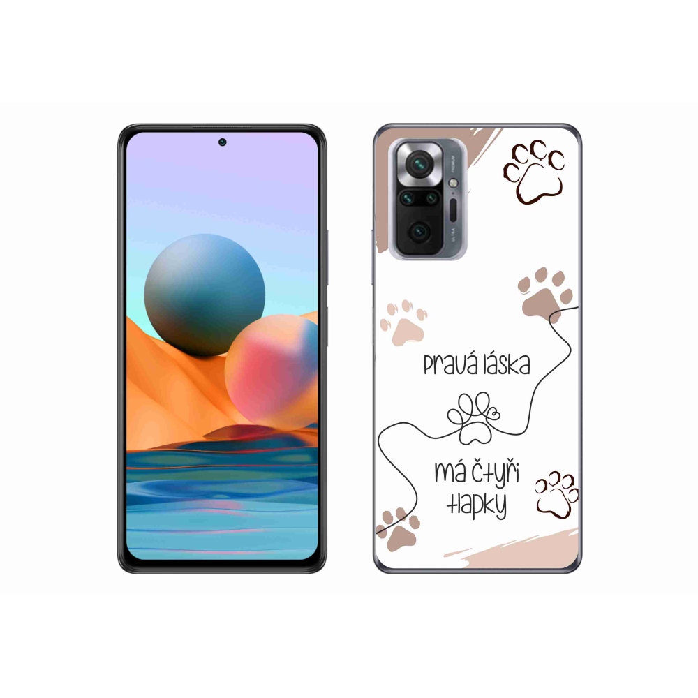 Gél borítás mmCase a Xiaomi Redmi Note 10 Pro készülékhez - kutya motívum 1 fehér háttér