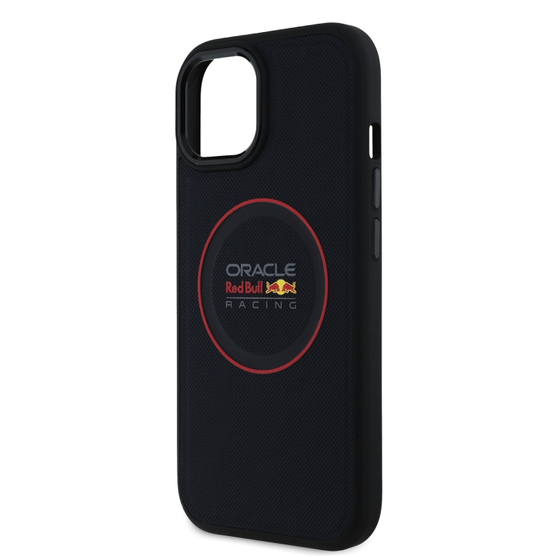 Red Bull PU bőr piros gyűrűs MagSafe hátlap iPhone 15 tengerészgyalogsághoz