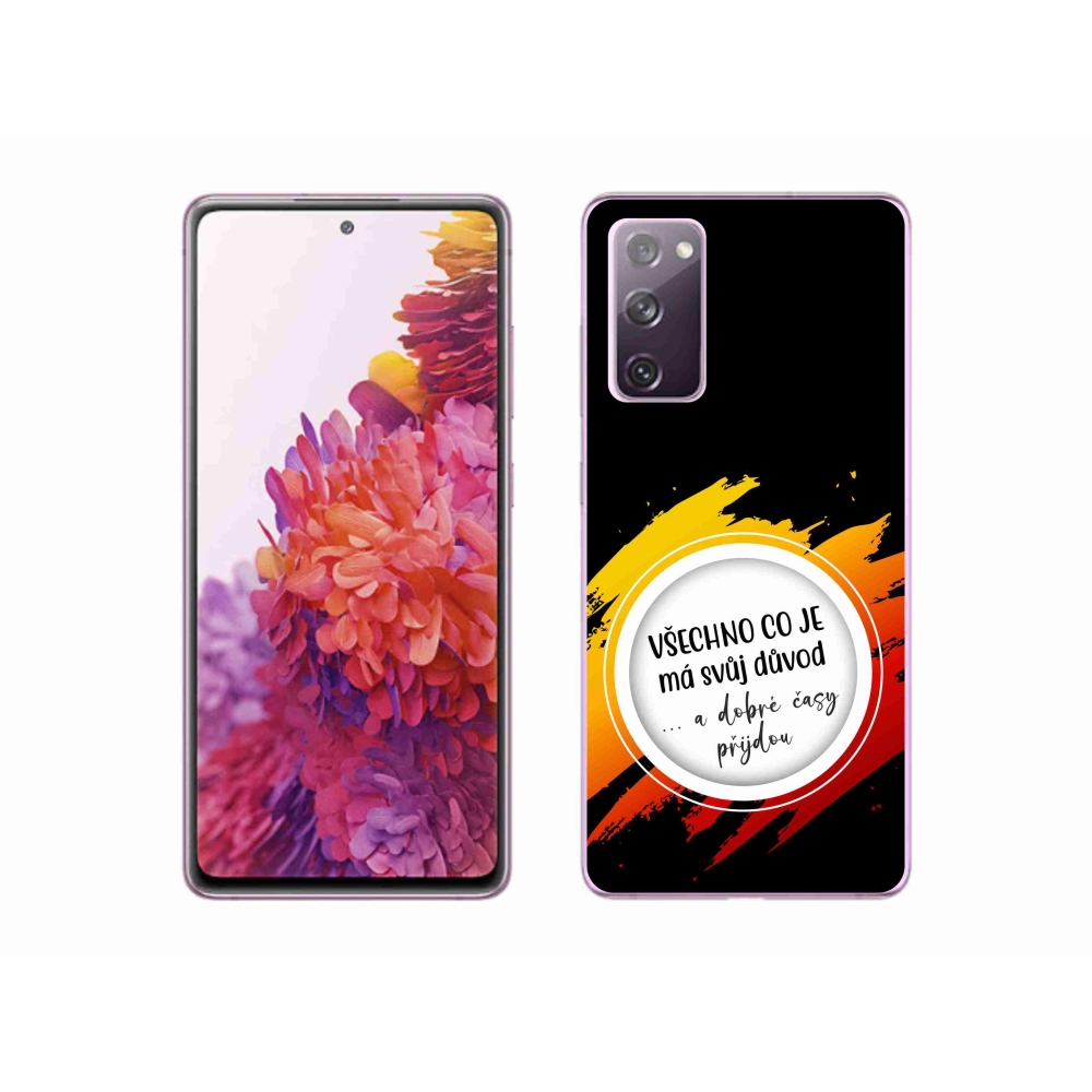 Gél borítás mmCase Samsung Galaxy S20 FE - idézet 3 fekete háttér
