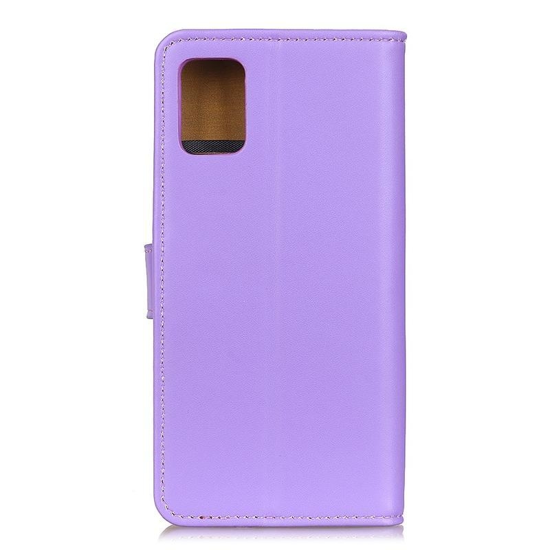 Állvány PU bőr pénztárca tok Xiaomi Mi 10T 5G/10T Pro 5G - lila