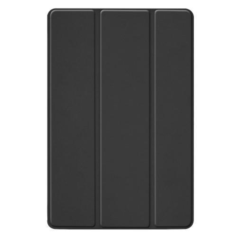 Állvány PU bőr tok állvánnyal Samsung Galaxy Tab S5e SM-T720 táblagéphez - fekete