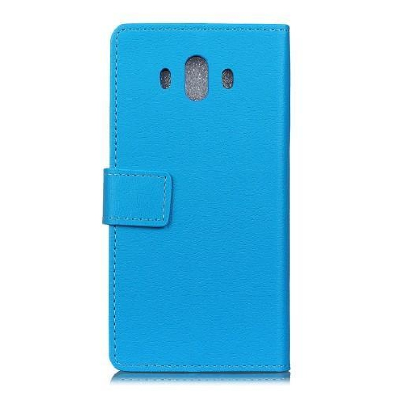 Standy PU bőr könyvtáska Huawei Mate 10 készülékhez - kék