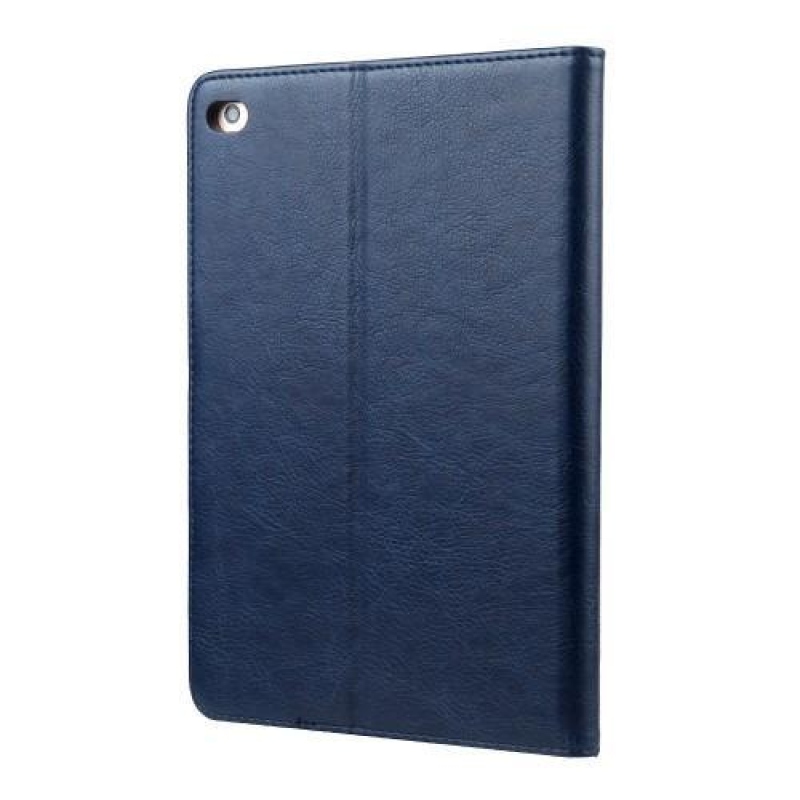 Standy PU bőr tok rekeszekkel iPad mini 4 készülékhez - kék
