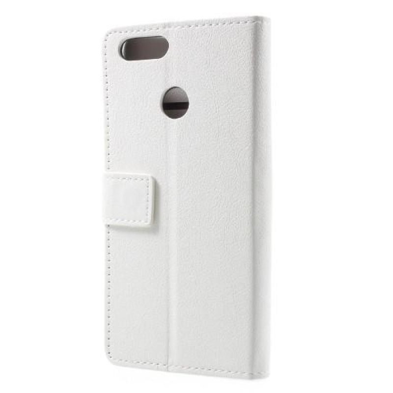 Standy PU bőr tok a Honor 7X készülékhez - fehér