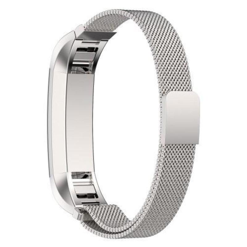Rozsdamentes acél szíj Fitbit Alta Mesh készülékhez - Ezüst