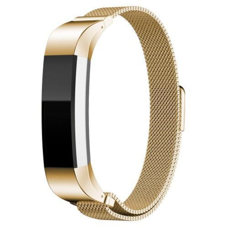 Rozsdamentes acél szíj Fitbit Alta Mesh készülékhez - Arany