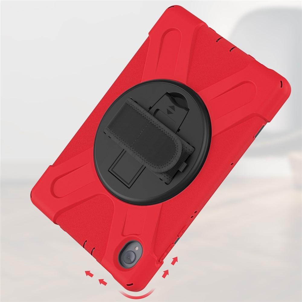 Strapabíró borítás kézi tartóval és vállpánttal Lenovo Tab M10 Plus TB-X606F/X/V - piros