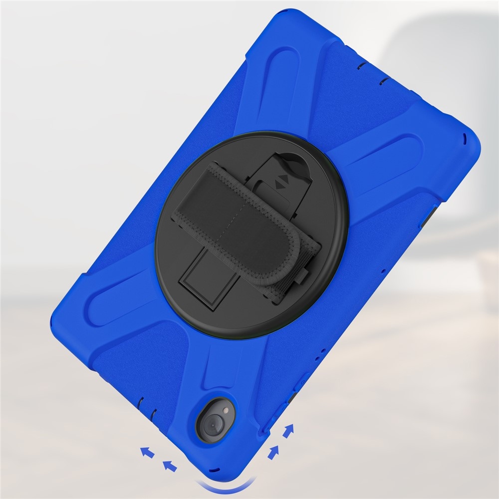 Strapabíró borító kéztartóval és vállpánttal Lenovo Tab M10 Plus TB-X606F/X/V - kék