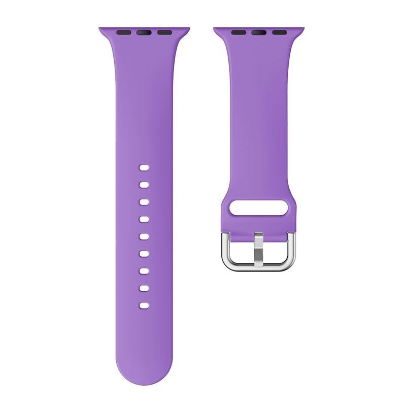 Szíj szilikon szíj Apple Watch 5/4 40mm, 3/2/1 38mm - sötét lila