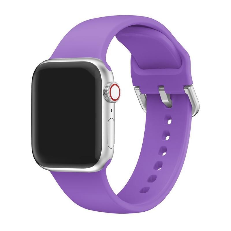 Szíj szilikon szíj Apple Watch 5/4 40mm, 3/2/1 38mm - sötét lila