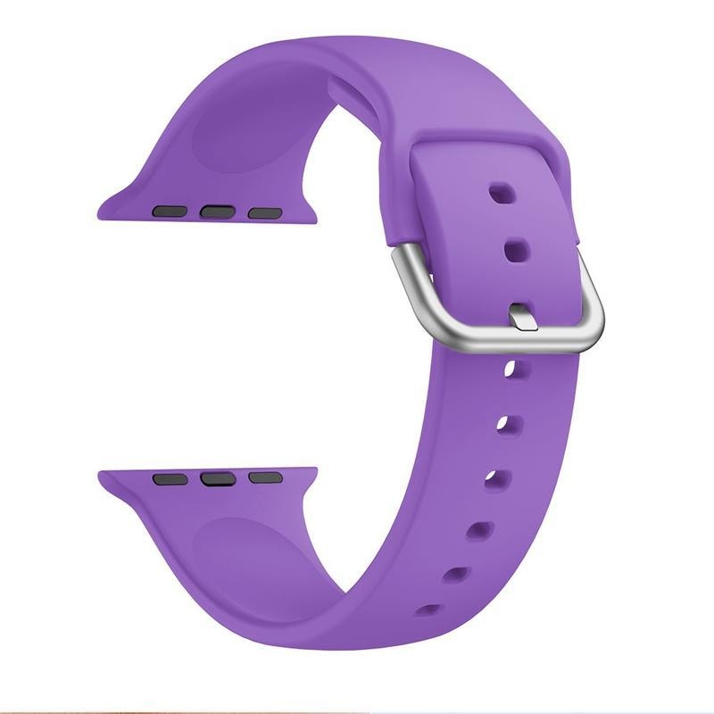 Szíj szilikon szíj Apple Watch 5/4 40mm, 3/2/1 38mm - sötét lila