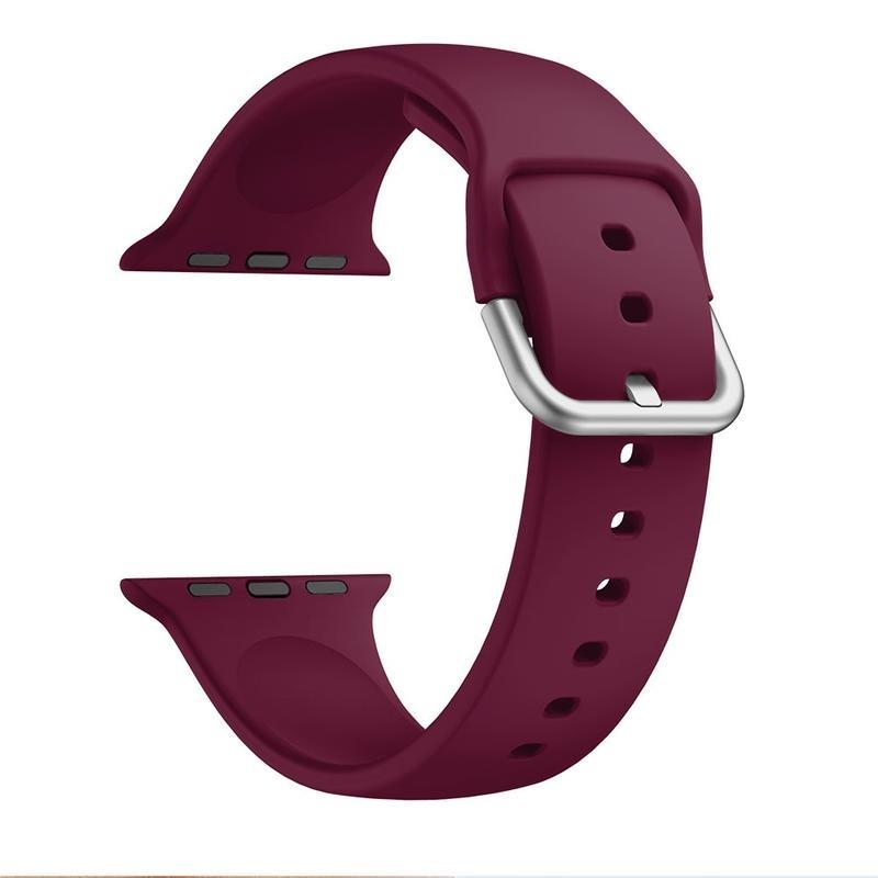 Szíj szilikon szíj Apple Watch 5/4 40mm, 3/2/1 38mm - bordó színben