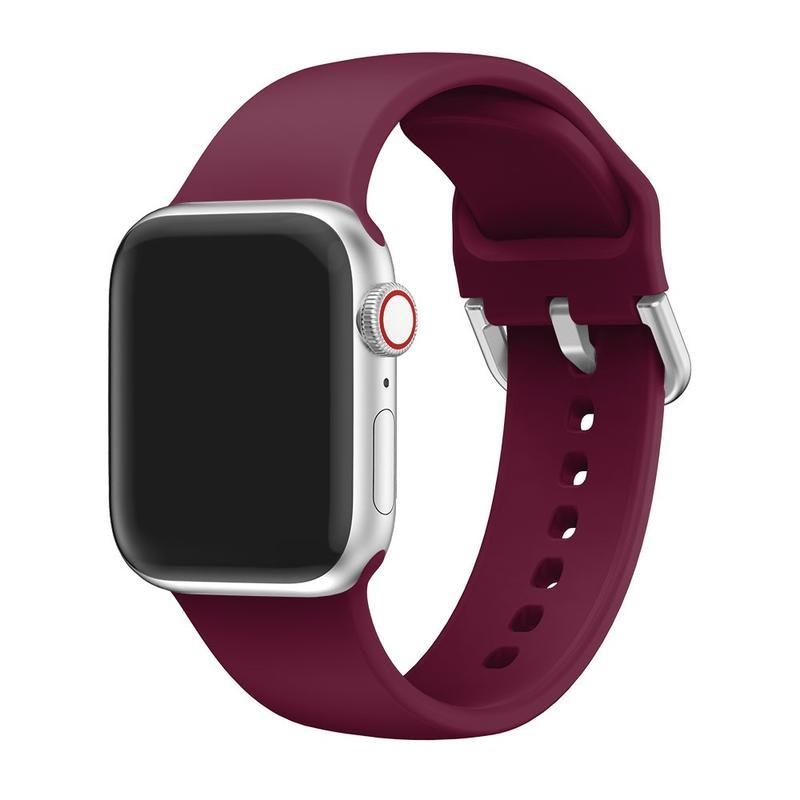 Szíj szilikon szíj Apple Watch 5/4 40mm, 3/2/1 38mm - bordó színben