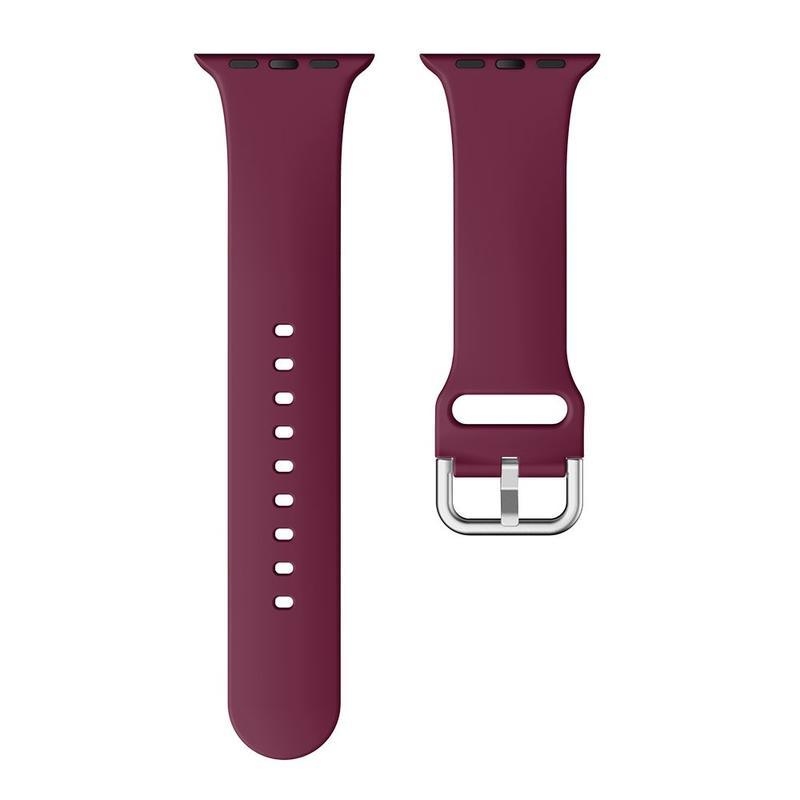 Szíj szilikon szíj Apple Watch 5/4 40mm, 3/2/1 38mm - bordó színben