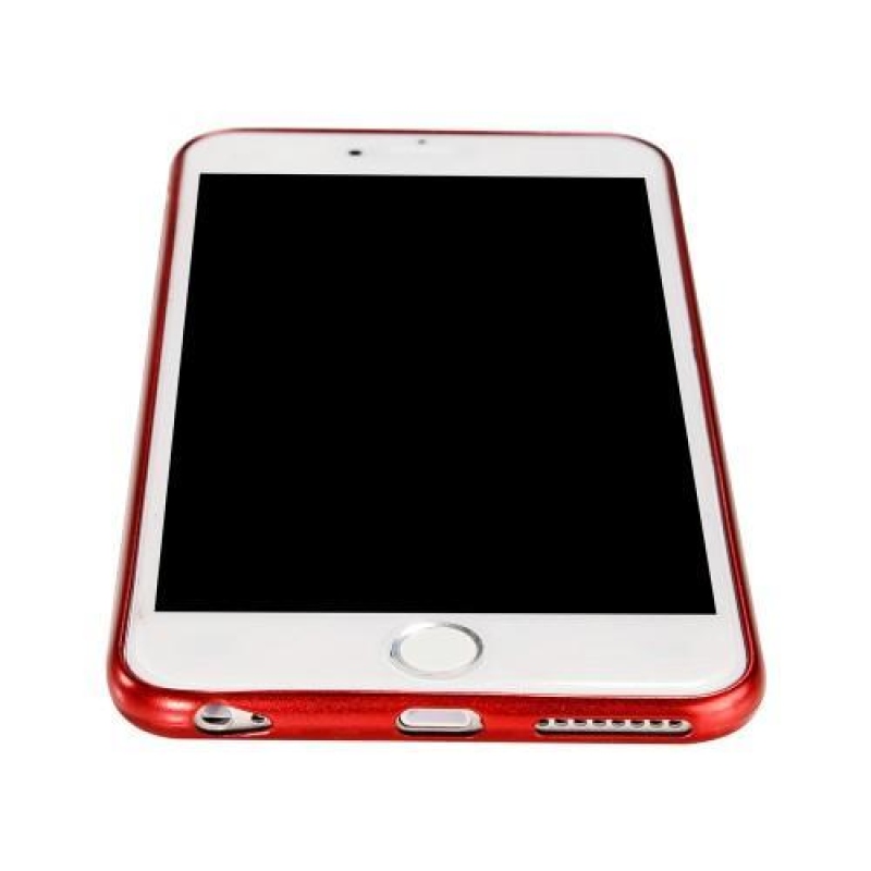 Csíkos, texturált zselés tok iPhone 6 Plus és iPhone 6s Plus készülékhez - ezüst