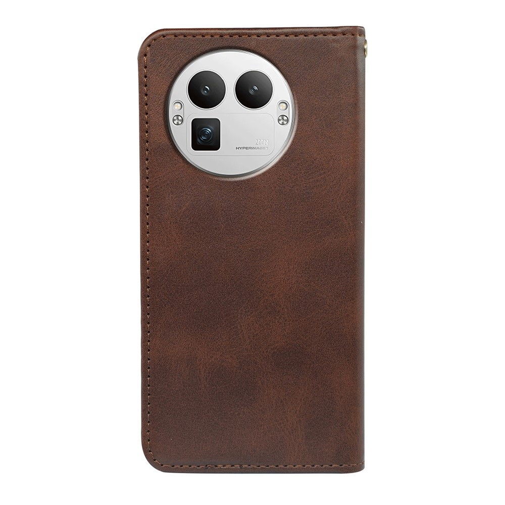 Stronge könyvtáska a Realme GT 8 Pro 5G készülékhez - barna