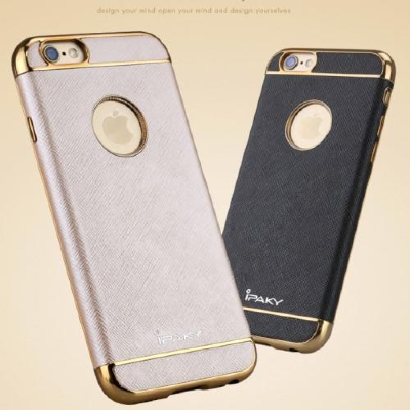 Stílusos zselés tok kontrasztos szegéllyel iPhone 6s Plus és 6 Plus készülékhez - fekete
