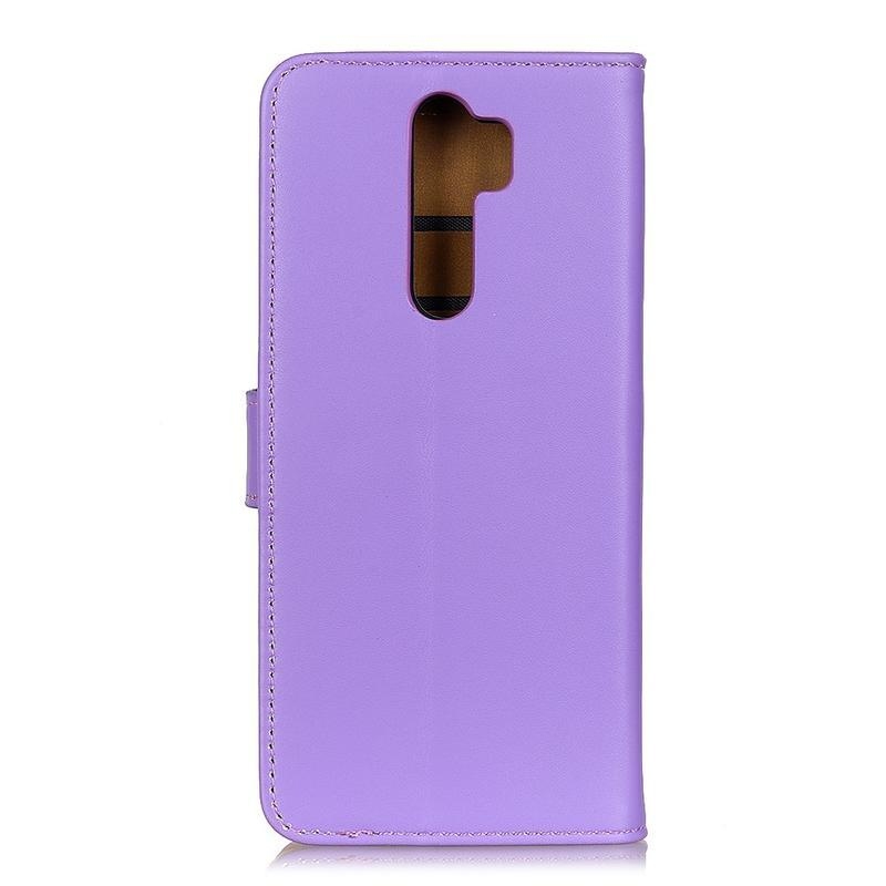 Stílus PU bőr pénztárca tok Xiaomi Redmi 9 - lila