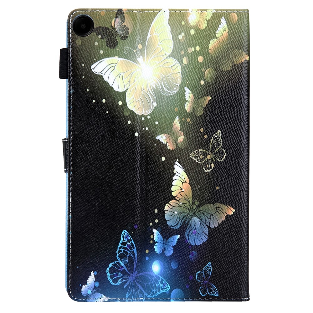 Stílusos, intelligens záró tok Samsung Galaxy Tab A11+/Tab A9+ - arany pillangókhoz