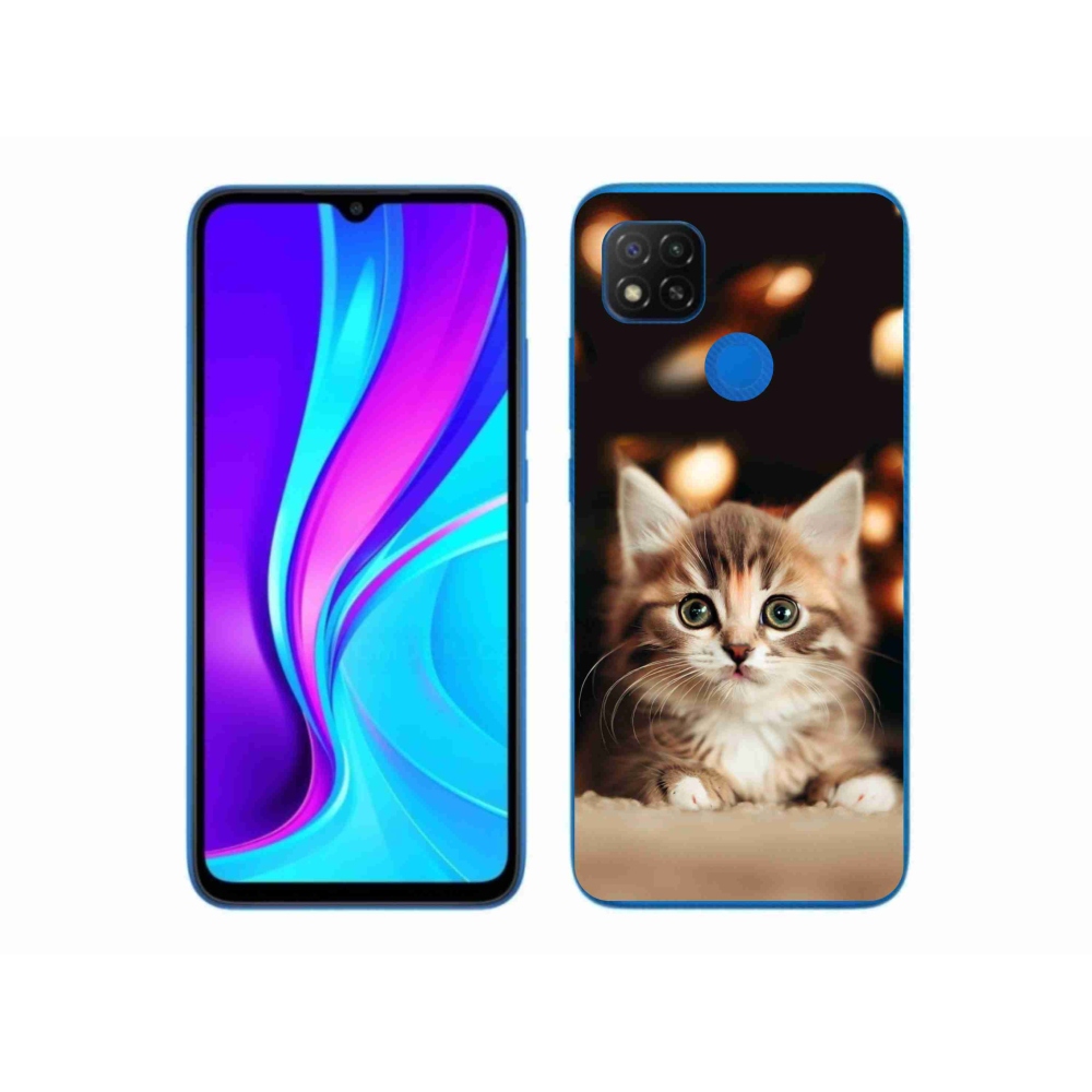 Gél borító mmCase a Xiaomi Redmi 9C-hez - aranyos cica 2