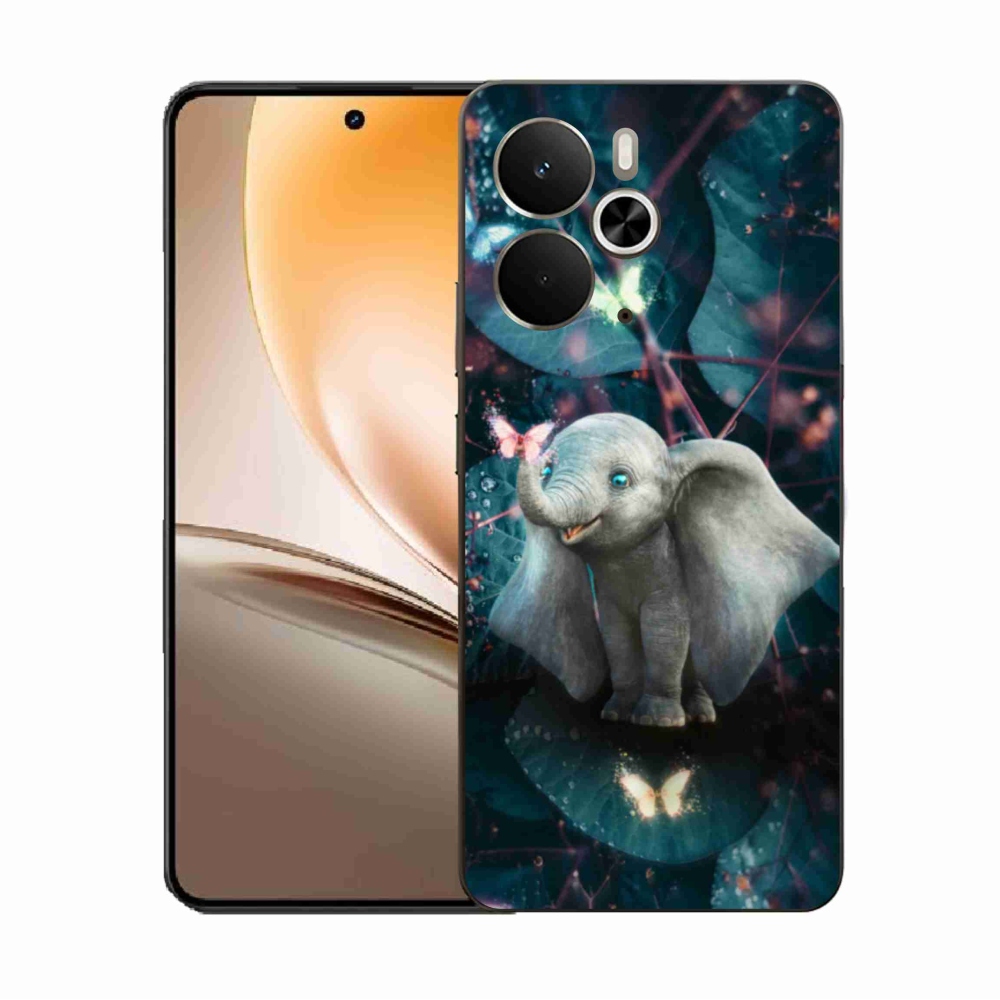 Gél borítás mmCase a Realme 14 5G készülékhez - aranyos elefánt