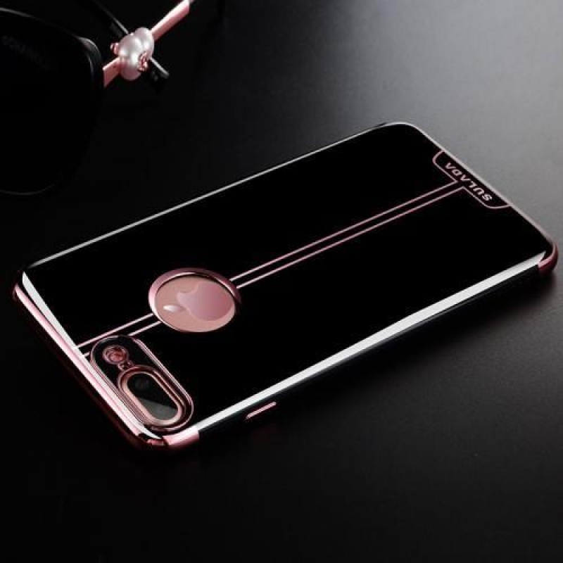 Sulo stílusos zselés tok iPhone 8 Plus és iPhone 7 Plus készülékhez - rózsaarany színű