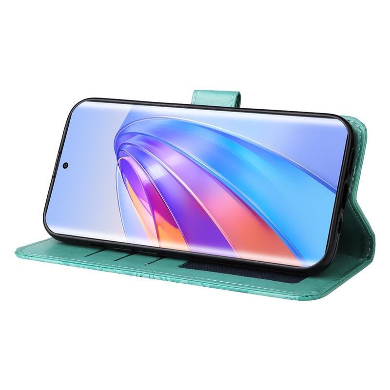 Napraforgó könyvtáska Honor Magic 5 Lite 5G - zöld