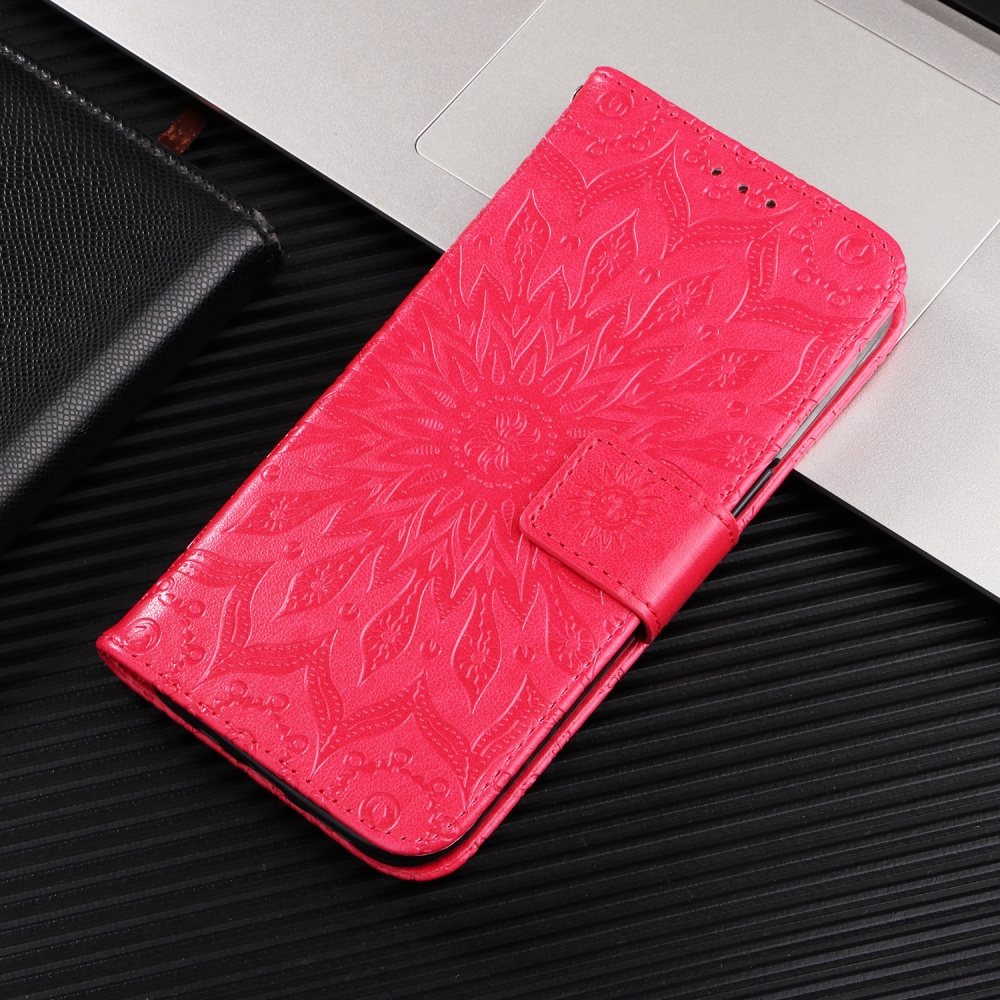 Sunflower könyvtok Honor X5c Plus-hoz - piros