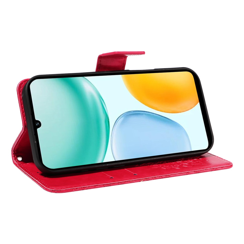 Sunflower könyvtok Honor X5c Plus-hoz - piros