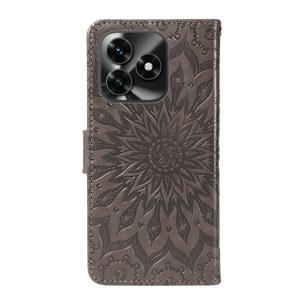 Sunflower könyvtok Honor X5c Plus-hoz - szürke