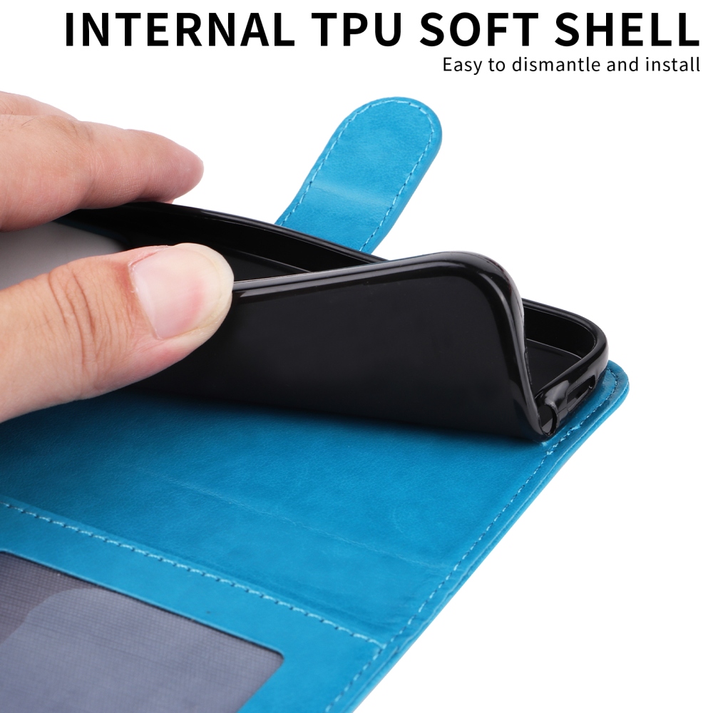 Napraforgó könyv tok a Xiaomi Poco F8 Ultra 5G-hez - kék