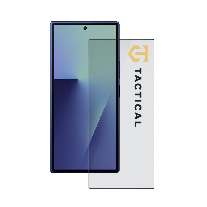 Taktikai üvegpajzs 5D üveg (kívül) Samsung Galaxy Z Fold 7 fekete