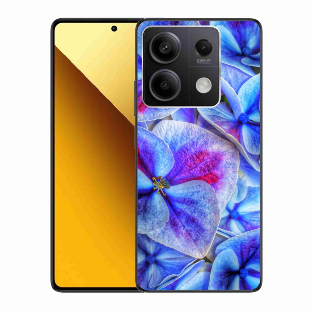 Gél borító mmCase a Xiaomi Redmi Note 13 5G - kék virágok 1