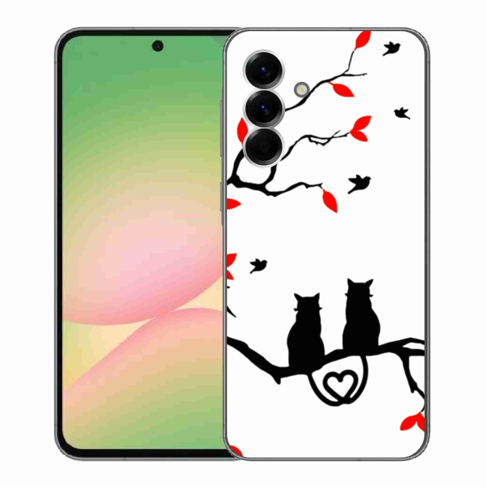 Gél borítás mmCase Samsung Galaxy A56 5G - macskaszerelem