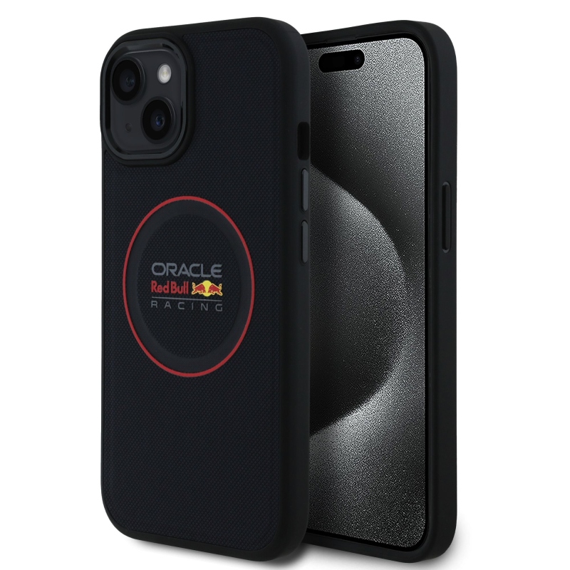 Red Bull PU bőr piros gyűrűs MagSafe hátlap iPhone 13 tengerészgyalogsághoz