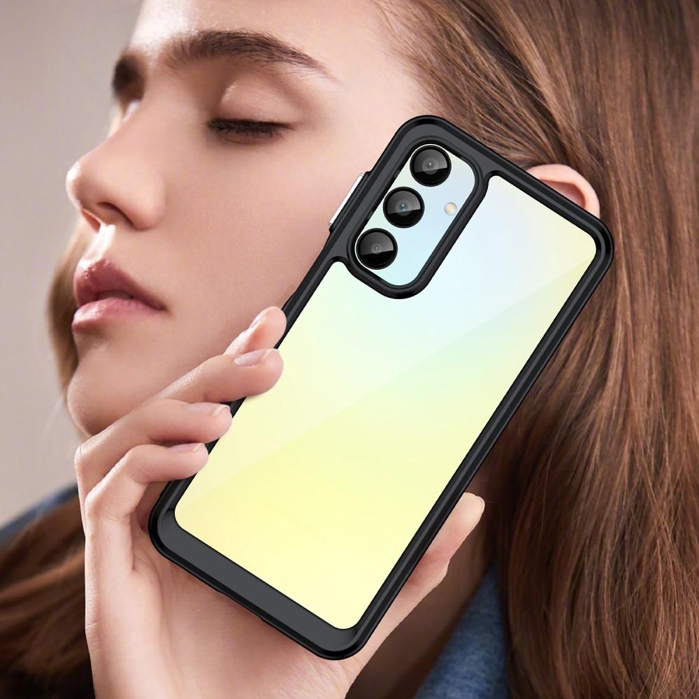 Gél tok fix hátlappal Samsung Galaxy A16 4G/5G készülékhez - fekete