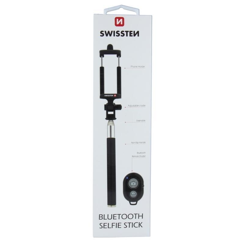 Swissten Bluetooth szelfibot - fekete