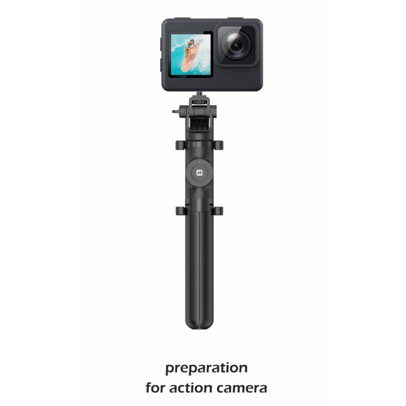 Swissten Bluetooth szelfibot Tripod Pro - fekete