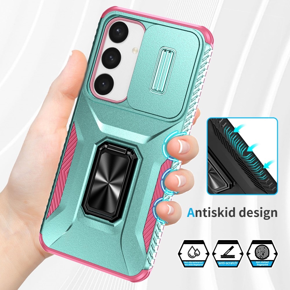Csúszásálló borító Samsung Galaxy S24+/S25+ készülékhez - teal/pink