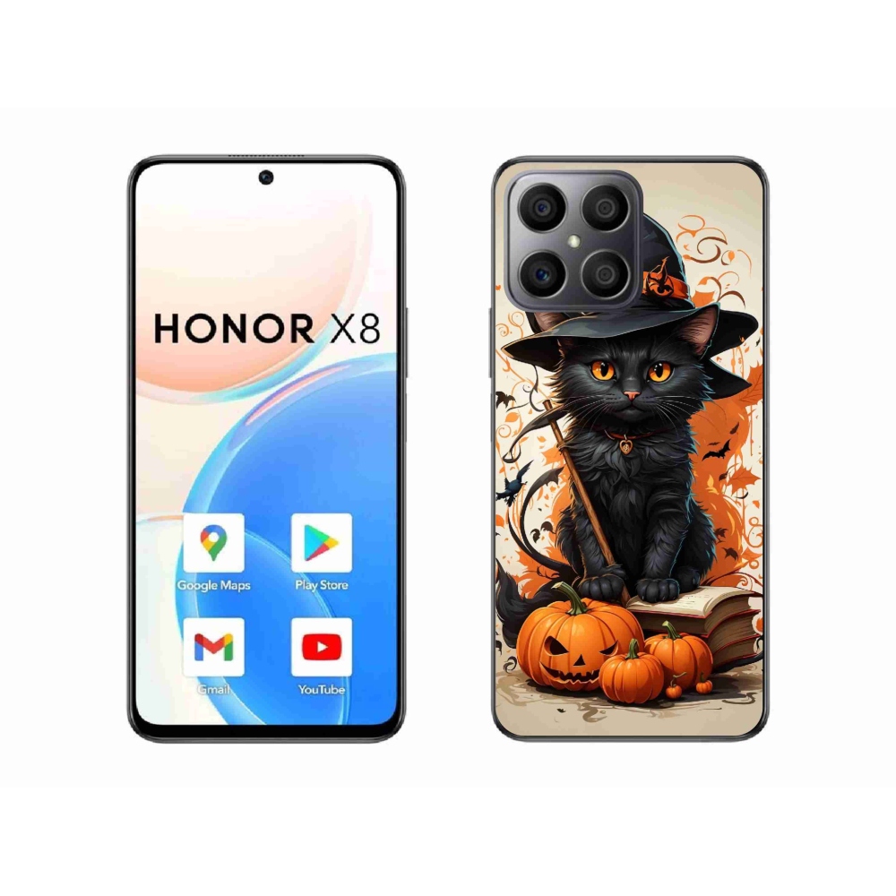 Zselés borítás mmCase a Honor X8-hoz - cat wizard