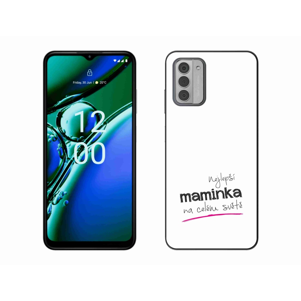 Gél borító mmCase a Nokia G42 készülékhez - legjobb anya 4 fehér háttérrel