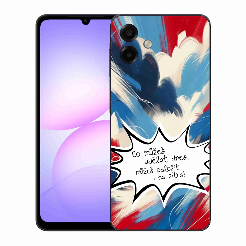Gél borító mmCase Samsung Galaxy A07 4G - vicces szöveg 9 fehér háttér