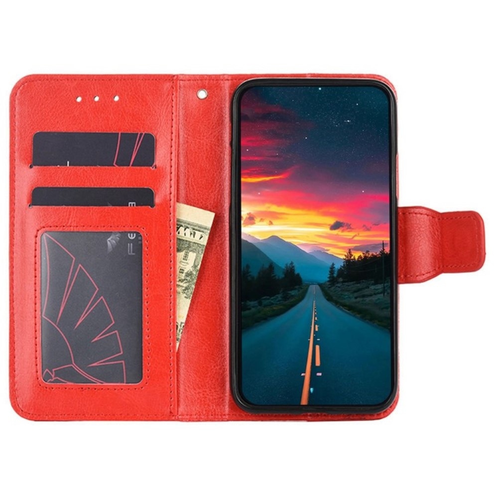 Könyvtáska tok Huawei Nova 12i készülékhez - piros